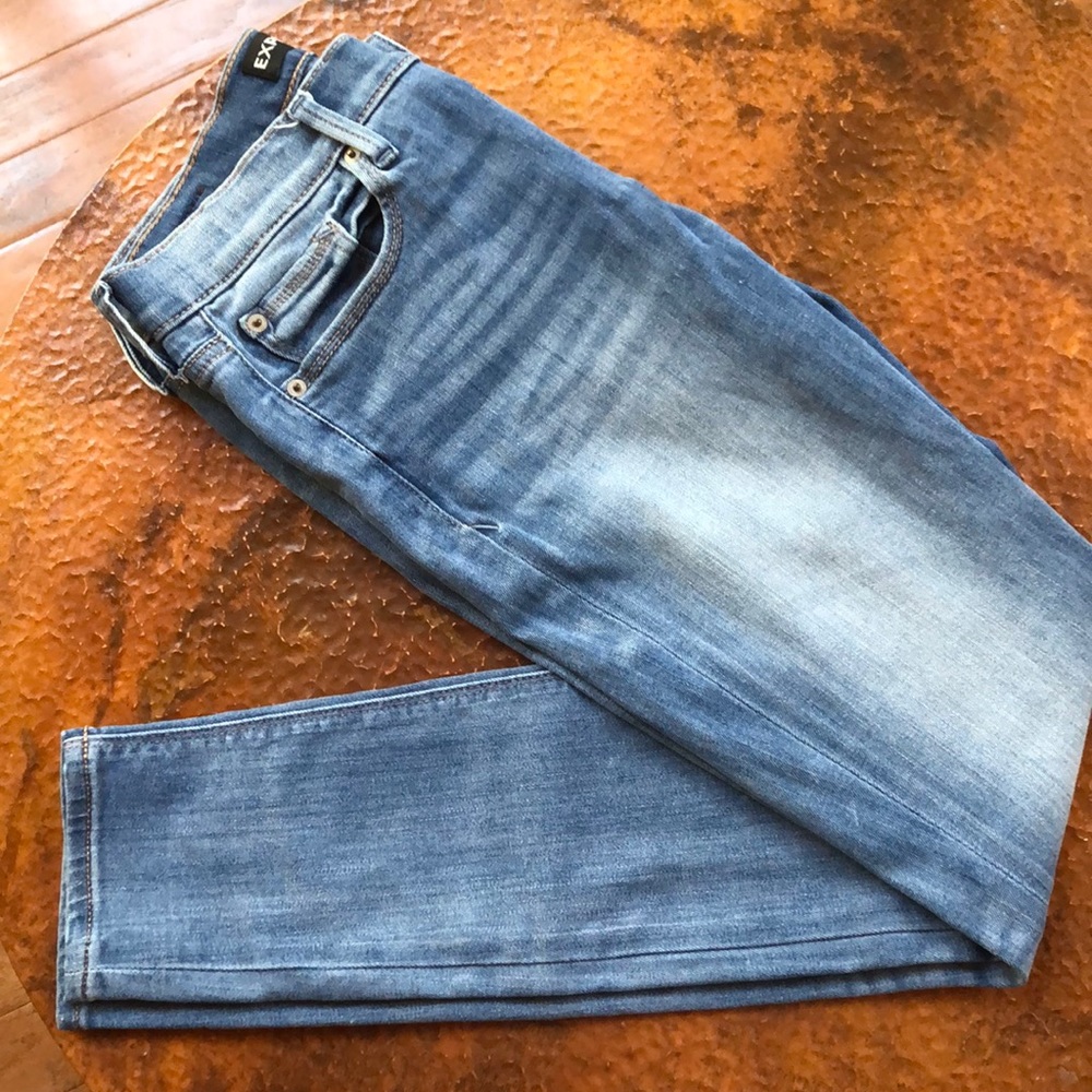 Express jeans light-wash, legging mid-rise 2R